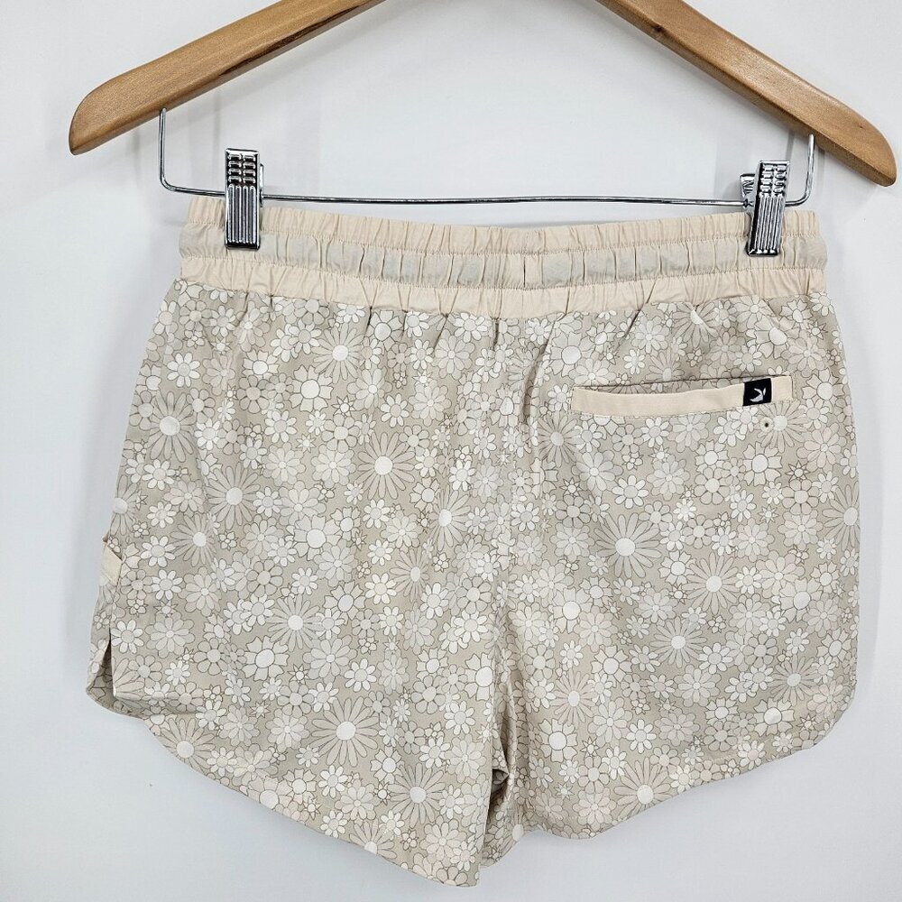 New Glyder Unstoppable Shorts Womens XS Beige Groovy Floral - Picture 3 of 6